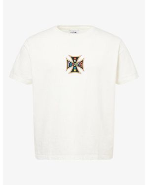 Twojeys Axis Logo-Print Cotton T-Shirt - White