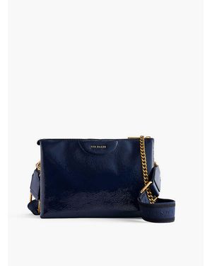 Ted Baker Esille Leather Cross-body Bag - Blue