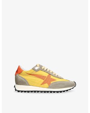 Golden Goose Marathon 82542 Runner Suede Low-Top Trainers - Yellow