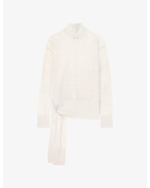 AllSaints Tilley Relaxed-Fit Merino Wool Sweater - White