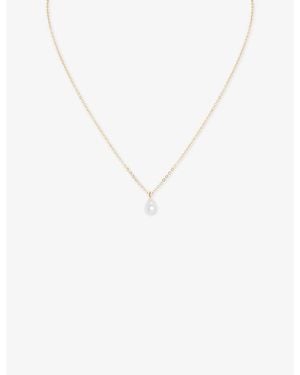Astrid & Miyu Cultured Pearl-Plated Sterling Pendant Necklace - White
