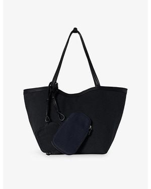 The Row Park Edge Canvas Tote Bag - Black