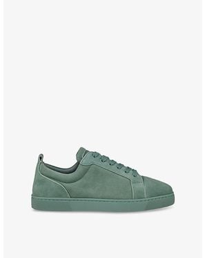Christian Louboutin Louis Junior Suede Trainers - Green