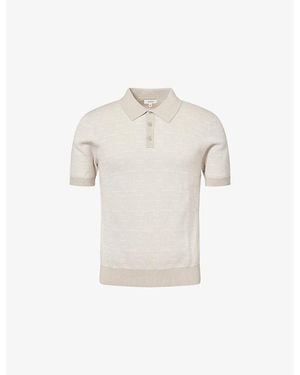 Arne Este Knit Polo Shirt - White