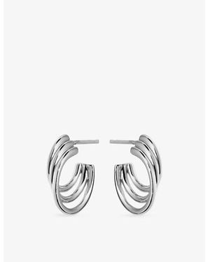 Shaun Leane Bound Size 3 Sterling- Hoop Earrings - Metallic
