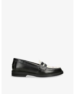 Duke & Dexter Wilde Cherry Leather Loafers - Black