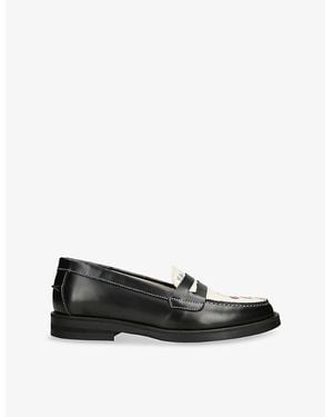 Duke & Dexter Wilde Cherry Leather Loafers - Black