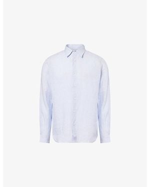 Orlebar Brown Justin Relaxed-Fit Linen Shirt - Blue