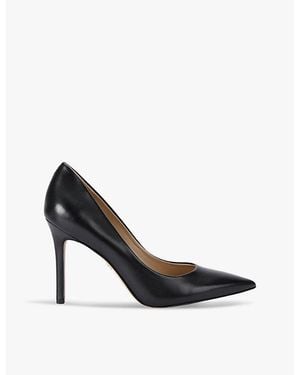 Sam Edelman Hazel Leather Heeled Courts - Black