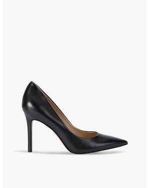 Sam Edelman Hazel Leather Heeled Courts - Black