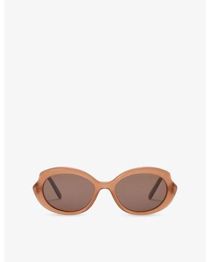 Loewe Mini Oval Slim Sunglasses - Pink