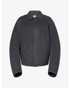 LeKasha Tokyo Doubleface Cashmere Jacket - Blue