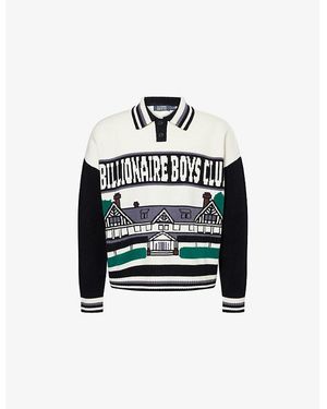 BBCICECREAM Country Club Graphic-Intarsia Knitted Wool Jumper - Black