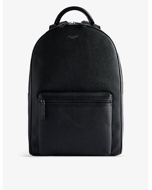 Ted Baker Conann Logo-embossed Leather Backpack - Black
