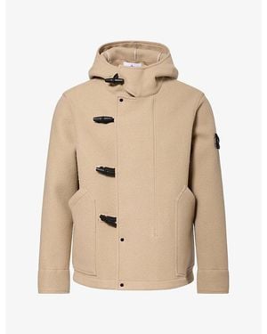 Stone Island Melton Wool-Blend Duffle Coat - Natural
