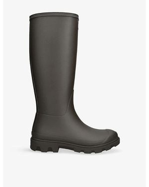 HUNTER Downpour Rubber Wellington Boots - Brown
