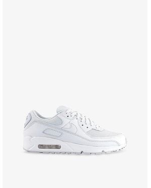 Nike Air Max 90 Woven Low-Top Trainers - White