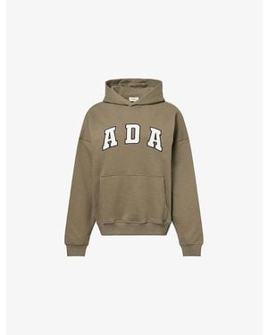 ADANOLA Ada Logo-Embroidered Oversized Cotton-Jersey Hoody - Natural