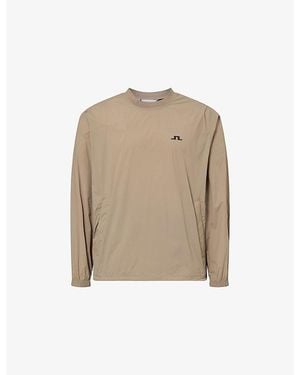 J.Lindeberg Ulf Crewneck Windbreaker Nylon Top - Natural