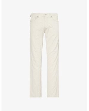 Citizens of Humanity Elijah Relaxed Straight-Leg Linen-Blend Denim Jeans - White