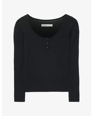 AllSaints Jules Scoop-Neck - Black