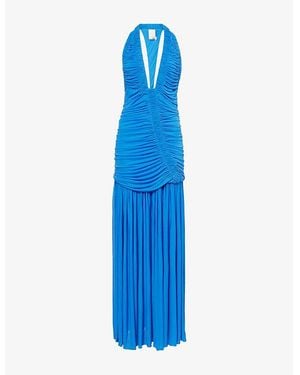 Christopher Esber Orion Jersey Maxi Dress - Blue