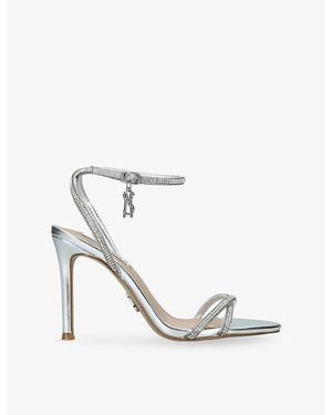 Steve Madden Juniper R 751 Leather Heeled Sandals - White