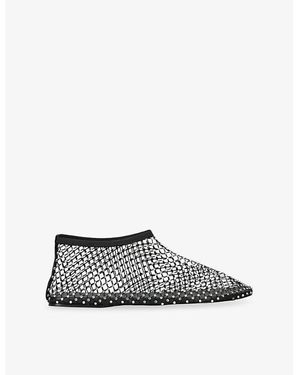 Christopher Esber Minette Mesh Ballet Flats - White