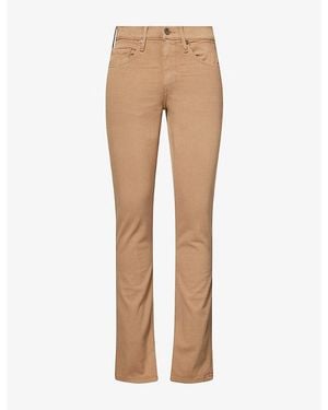 PAIGE Slim-Fit Federal Woven Trousers - Natural