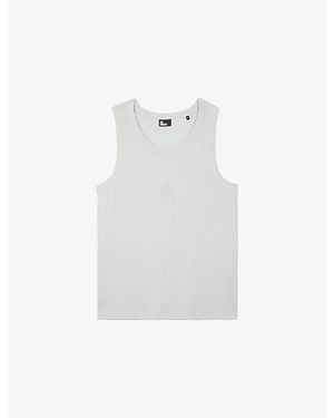 The Kooples Sleeveless Round-Neck Stretch-Cotton T-Shirt - White