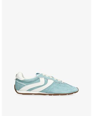 Steve Madden Abbi Suede Trainers - Blue