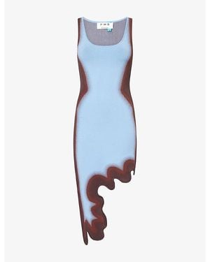 Ph5 Aster Stretch-Knit Midi Dress - Blue