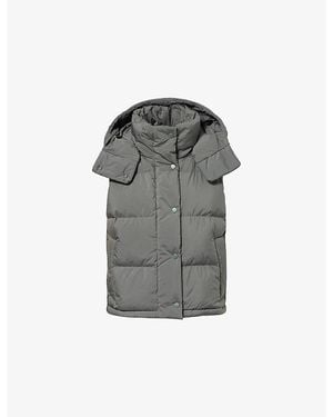 lululemon Wunder Puff Cropped Shell-Down Gilet - Grey