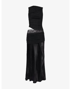 Bec & Bridge Rita Cut-Out Stretch-Woven Maxi Dress - Black