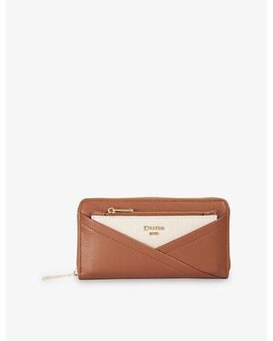 Dune Kelbey Faux-Leather Wallet - Brown