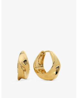 Monica Vinader Nomade Small 18Ct Vermeil Hoop Earrings - Metallic