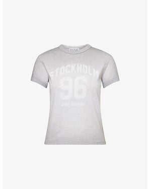 Acne Studios Regular-Fit Logo Cotton-Jersey T-Shirt - Blue