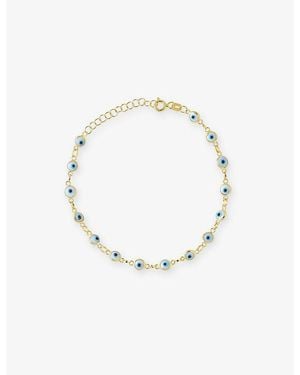 La Maison Du Couturier Ece London The Nazar Ii 22Ct Vermeil Chain Bracelet - Metallic