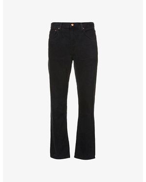 Nudie Jeans Gritty Jackson Slim-Fit Straight Denim Jeans - Black
