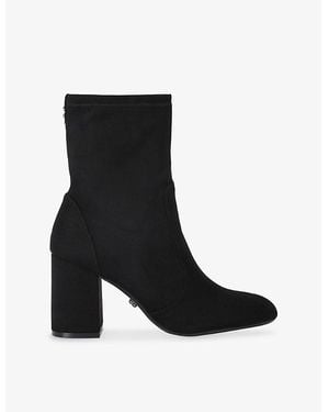 Carvela Kurt Geiger Vito Heeled Faux-Leather Ankle Boots - Black