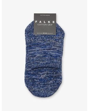FALKE Grip Cotton Slipper Socks - Blue