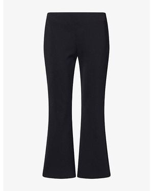 Ashlyn Cody Kick Flare Stretch-Jersey Trousers - Blue