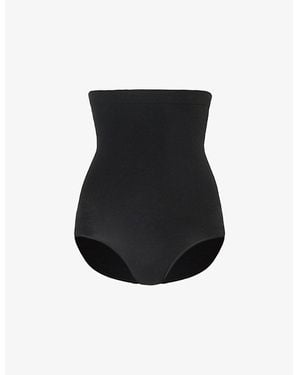 Spanx Everyday Shaping High-Rise Stretch-Woven Shorts - Black