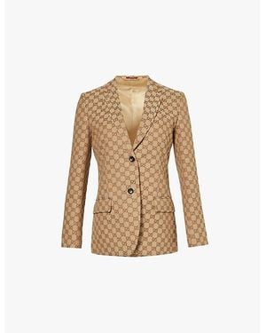 Gucci Morsetto Blazer in Green | Lyst