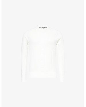 Tommy Hilfiger The Apxgp Collection Crewneck Wool-Blend Knitted Jumper - White