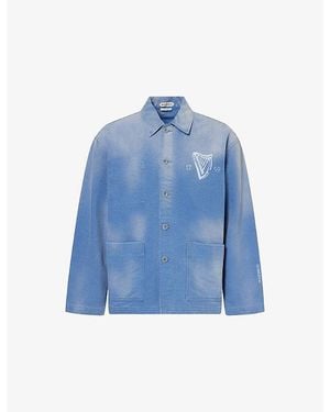 JW Anderson X Guinness Workwear Chore Cotton Jacket - Blue