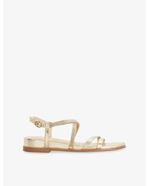 Dune Lexia Leather Sandals - Natural
