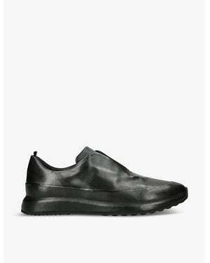 Officine Creative Race Leather Low-Top Trainers - Black