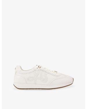 KG by Kurt Geiger Lala Leather Trainers - White