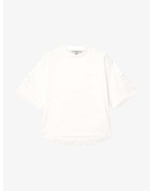 AllSaints Lola Embroidered Cotton-Jersey T-Shirt - White